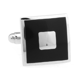 Mansetinööbid - must ruut